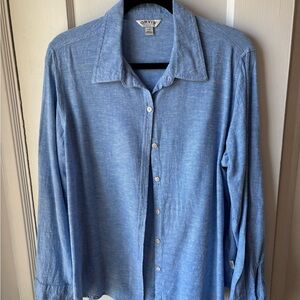 Orvis Blue Shirt, size L
